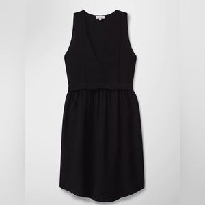 WILFRED VIGNETTE DRESS BLACK SIZE 0